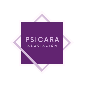 logotipo psicara morado oscuro asociación