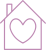 dibujo casa con corazon dentro